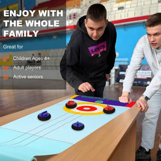 🥌Last Day Special Price £9.99!!💗2025 New Tabletop Family Curling Game☄️☄️ Fun, Engaging, and Perfect for All Ages!