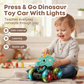 🎅🦖2025 Hot Sale 50% OFF🔥Press & Go Dinosaur Toy Car with Lights🎁