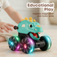 🎅🦖2025 Hot Sale 50% OFF🔥Press & Go Dinosaur Toy Car with Lights🎁